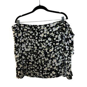 Abound Floral Side Tie Wrap Skirt Size 1X